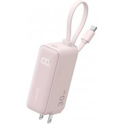 Anker Power Bank Fusion Built-In Lightning Cable A1636 30W 5000mAh (розовый)