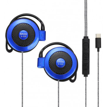 Наушники SHINI S-520 Type-C Blue