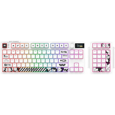 Игровая клавиатура Дарк Проджект KD87A g3ms Aquamarine (DP-KD-87A-000102-GMS) (белый)