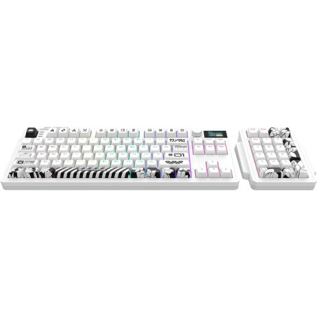 Игровая клавиатура Дарк Проджект KD87A g3ms Aquamarine (DP-KD-87A-000102-GMS) (белый)