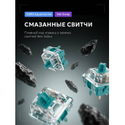 Игровая клавиатура Дарк Проджект KD87A g3ms Aquamarine (DP-KD-87A-000102-GMS) (белый)