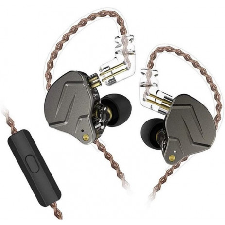 Наушники KZ Acoustics ZSN Pro с микрофоном (серый)