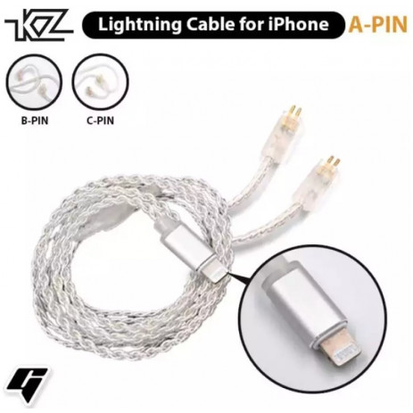 KZ Acoustics Lightning silver cable A (0,78)