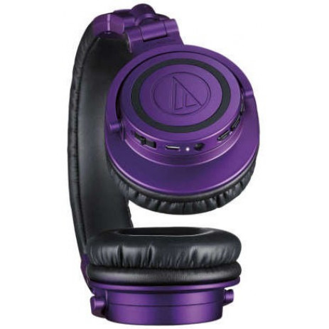 Наушники Audio-Technica ATH-M50xBT (черный/фиолетовый)