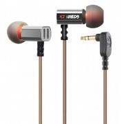 Наушники KZ Acoustics ED9 с микрофоном (серебристый)