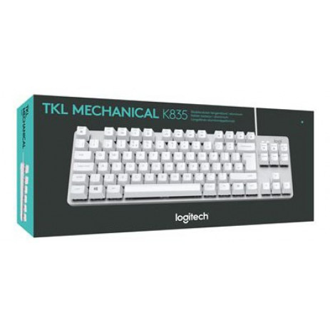 Клавиатура Logitech K835 TKL Red Switch (серебристый)
