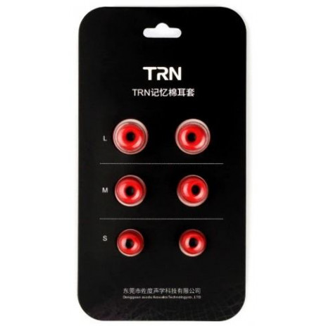 TRN Memory Foam (3 пары, красный)