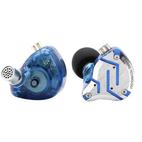 Наушники KZ Acoustics ZS10 Pro без микрофона (блики синего)