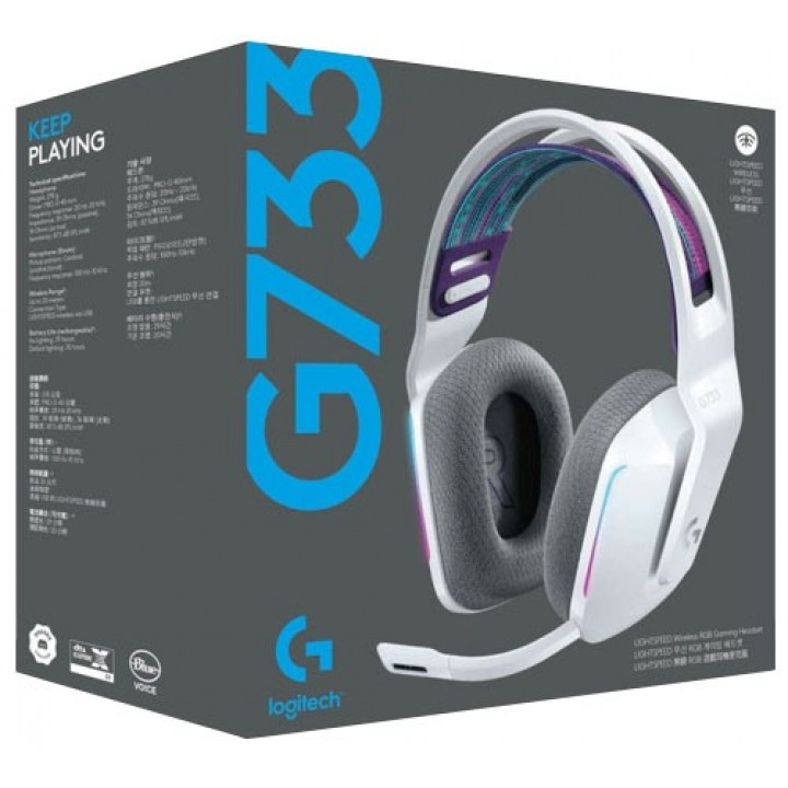 Купить наушники Logitech G733 Lightspeed Wireless (белый) в Минске, цена