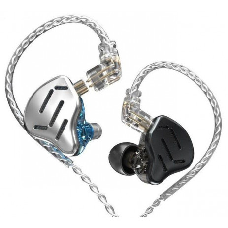 Наушники KZ Acoustics ZAX без микрофона (серебристый)