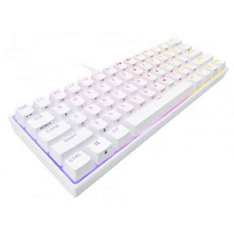 Игровая клавиатура Corsair K65 RGB Mini 60% Cherry MX Speed (белый)
