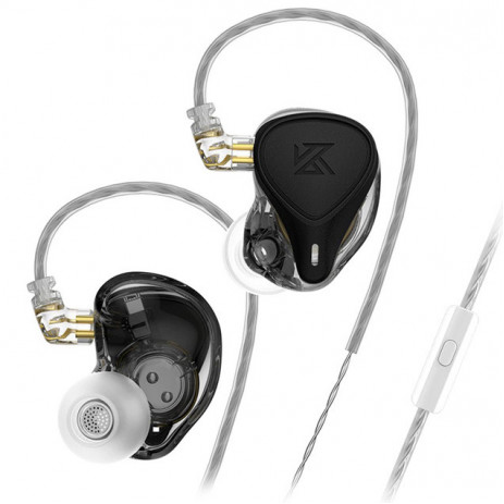 Наушники KZ ZEX Pro с микрофоном (черный)