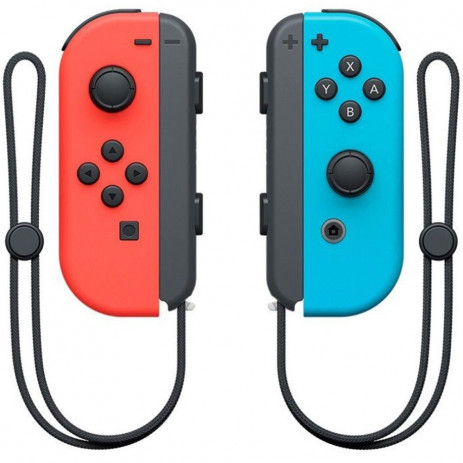 Геймпад Nintendo Joy-Con (неоновый красный/синий)