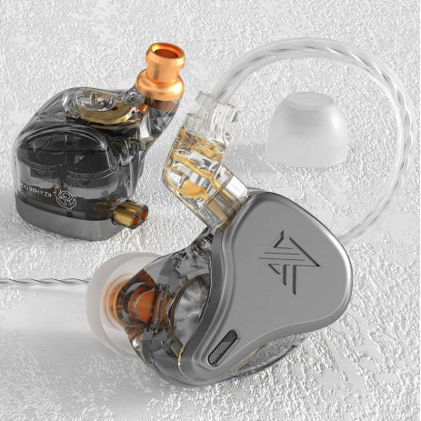 Наушники KZ Acoustics DQ6s с микрофоном (серый)
