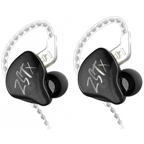 Наушники KZ Acoustics ZST X с микрофоном (черный)