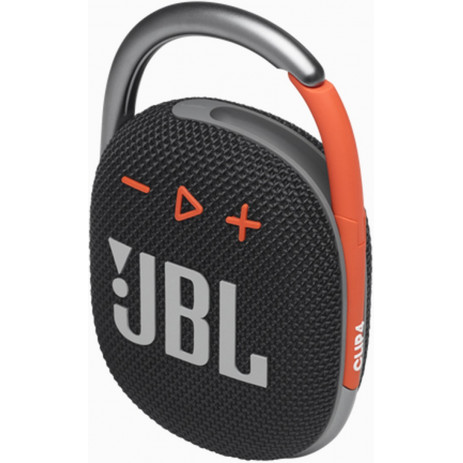 Колонка JBL Clip 4 (черный/оранжевый)