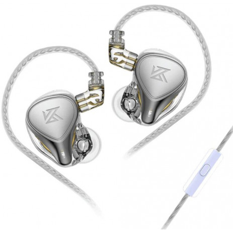 Наушники KZ ZEX Pro с микрофоном (серый)