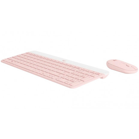 Клавиатура + мышь Logitech MK470 (розовый)